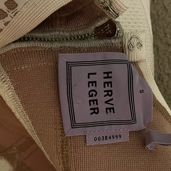 Herve Leger Cocktail Dress Bridal Shower - Sheath with Mesh Inserts - Picture 11 of 11